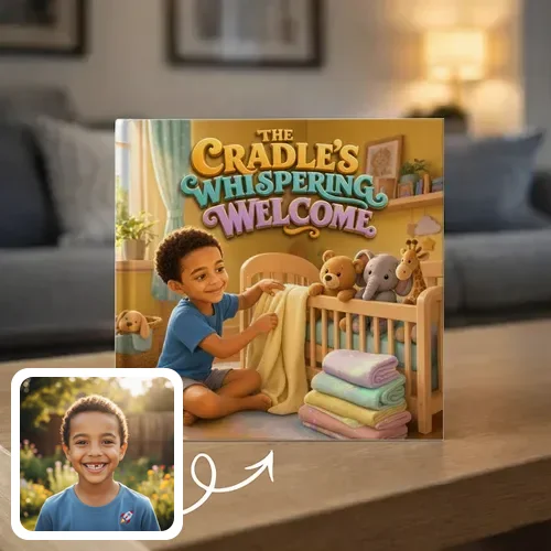 Personalized storybook - The Cradle’s Whispering Welcome - Genie in a Book